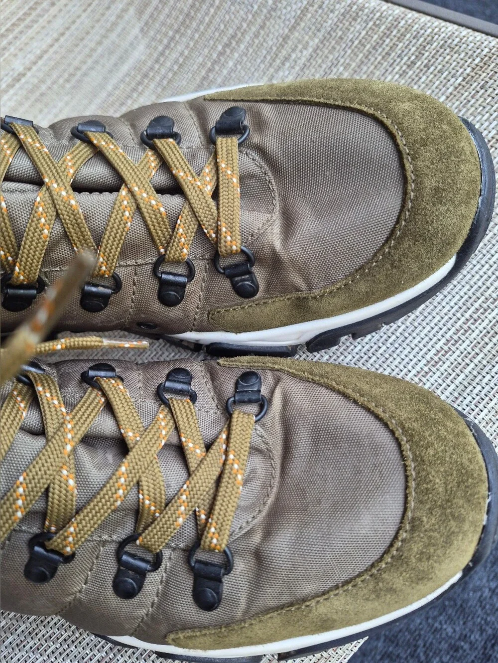 BOSS Hugo Boss Men's Chester Suede Hiking Boots Olive Green 43 / US 12